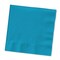 Party Central Club Pack of 500 Azure Blue Premium 3-Ply Disposable Beverage Napkins 5"